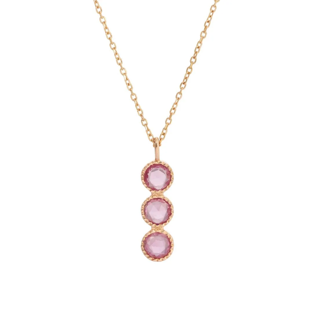 Pink Sapphire Mazurka Necklace