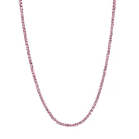 Pink Sapphire Riviére Necklace