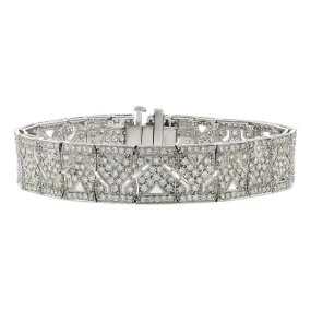 Platinum 7.05-Carat Diamond Bracelet