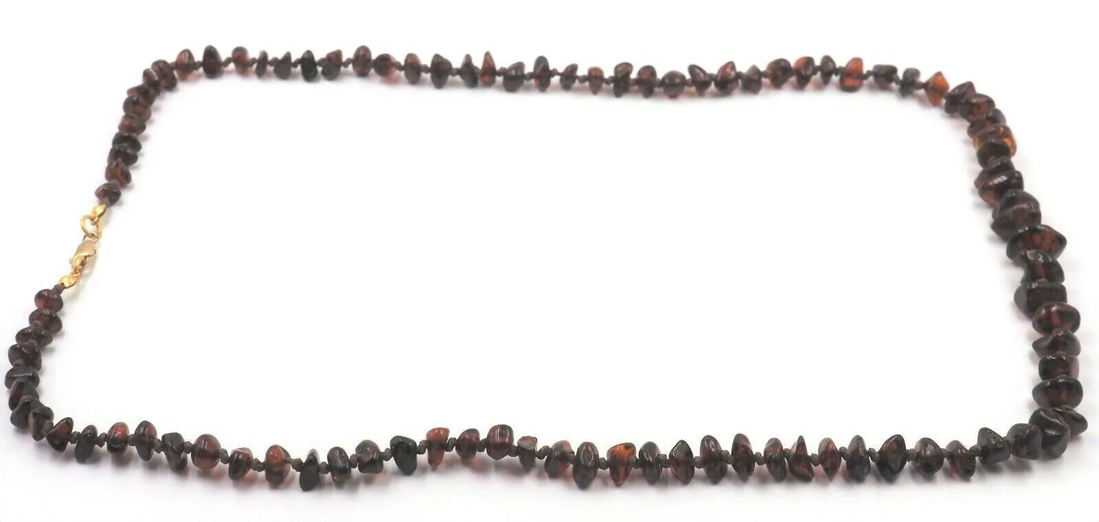 Polished Amber Hand Knotted Bead Necklace