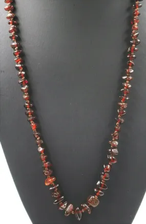 Polished Amber Hand Knotted Bead Necklace