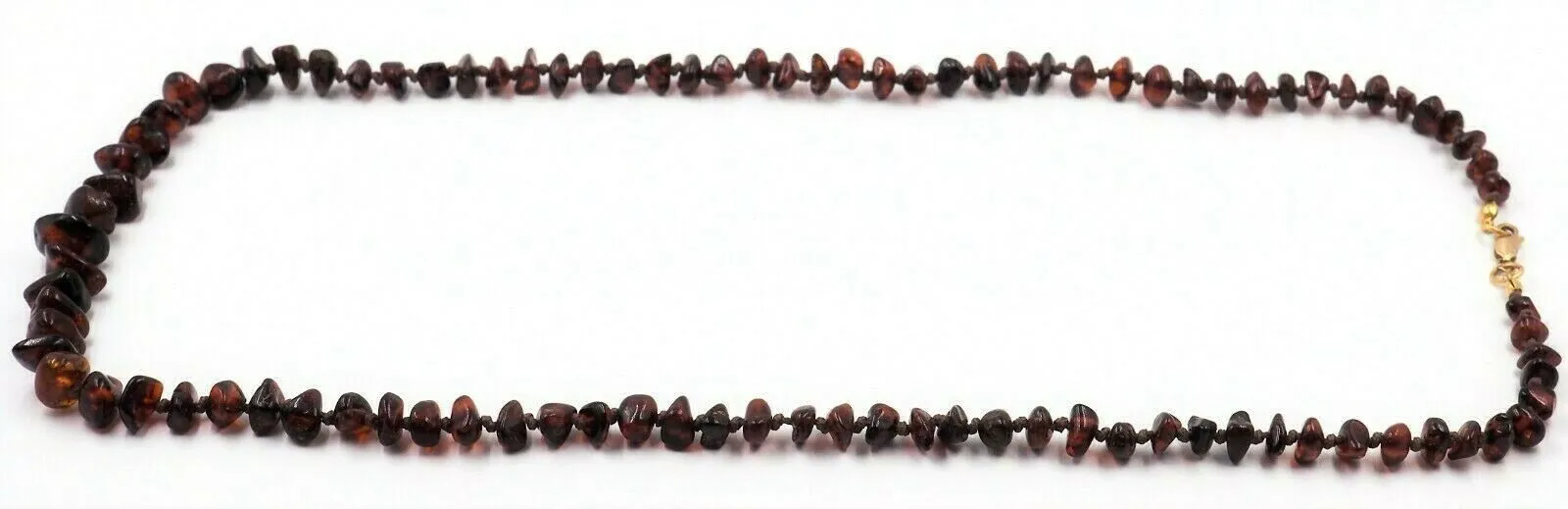 Polished Amber Hand Knotted Bead Necklace