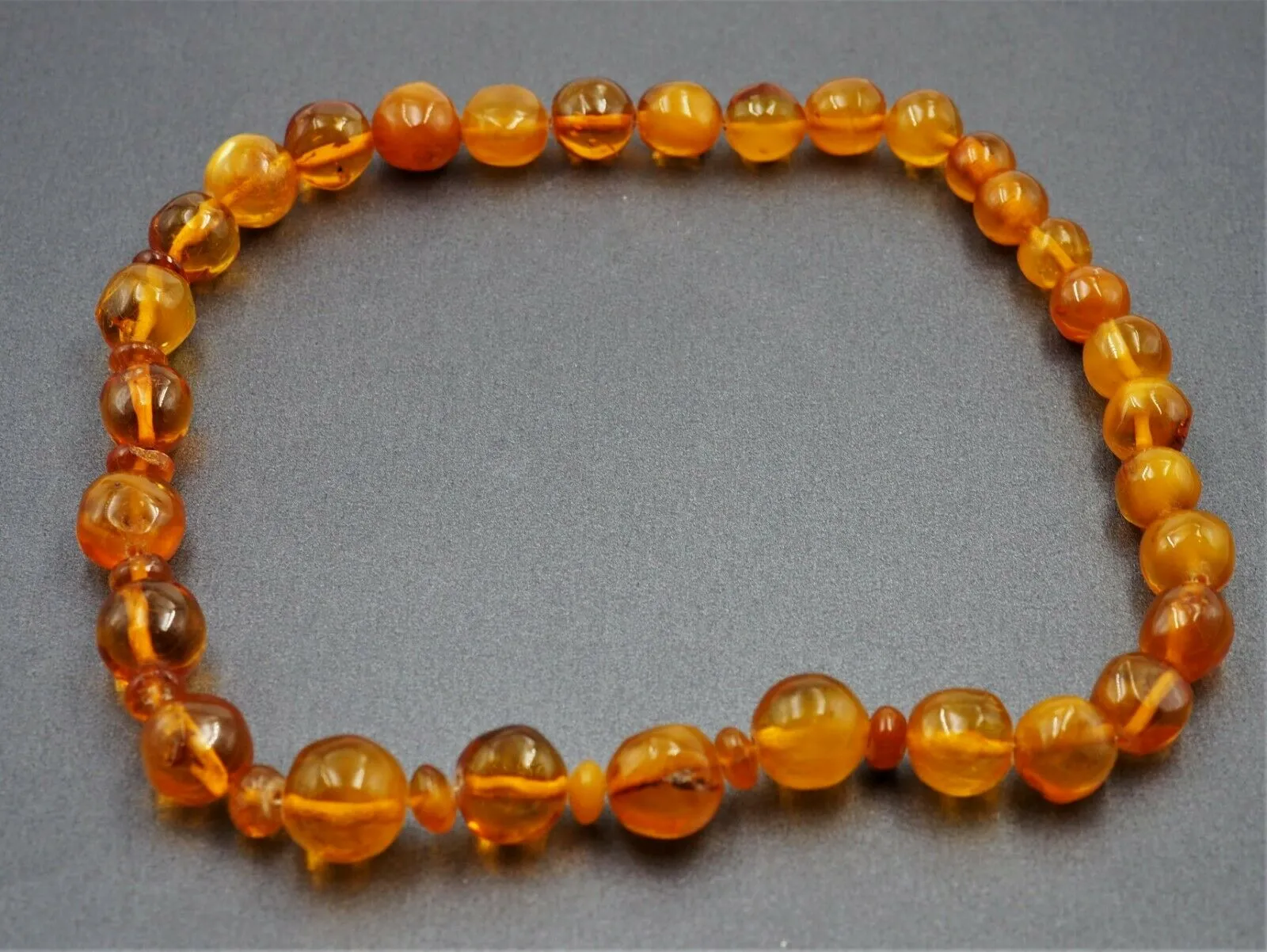 Polished Amber Necklace