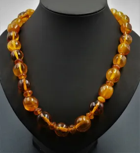 Polished Amber Necklace