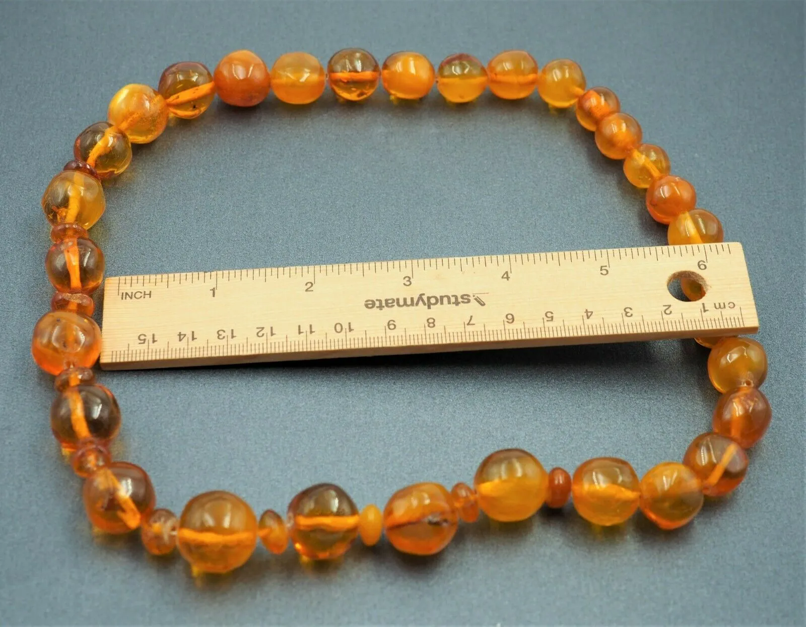 Polished Amber Necklace