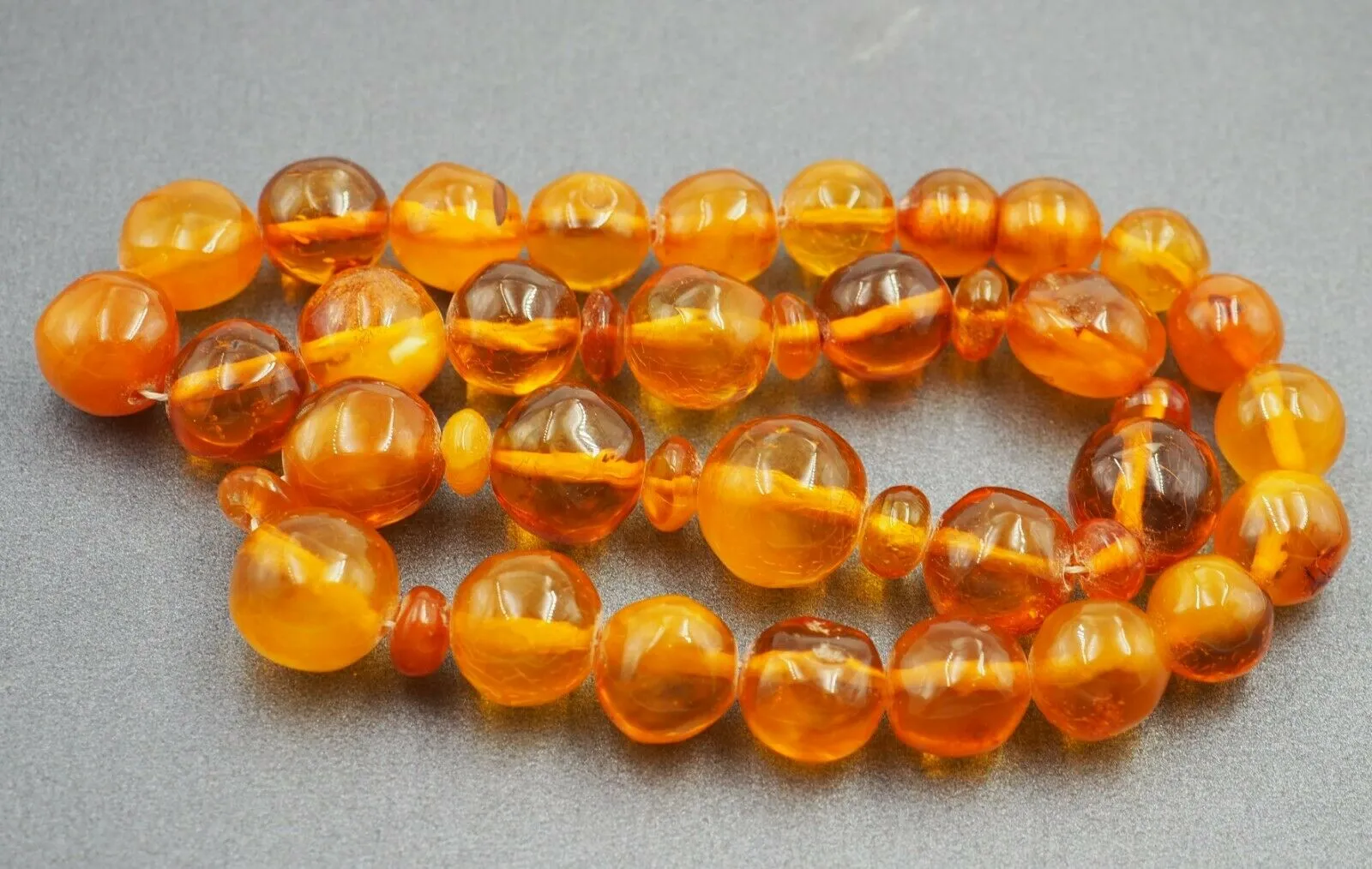 Polished Amber Necklace