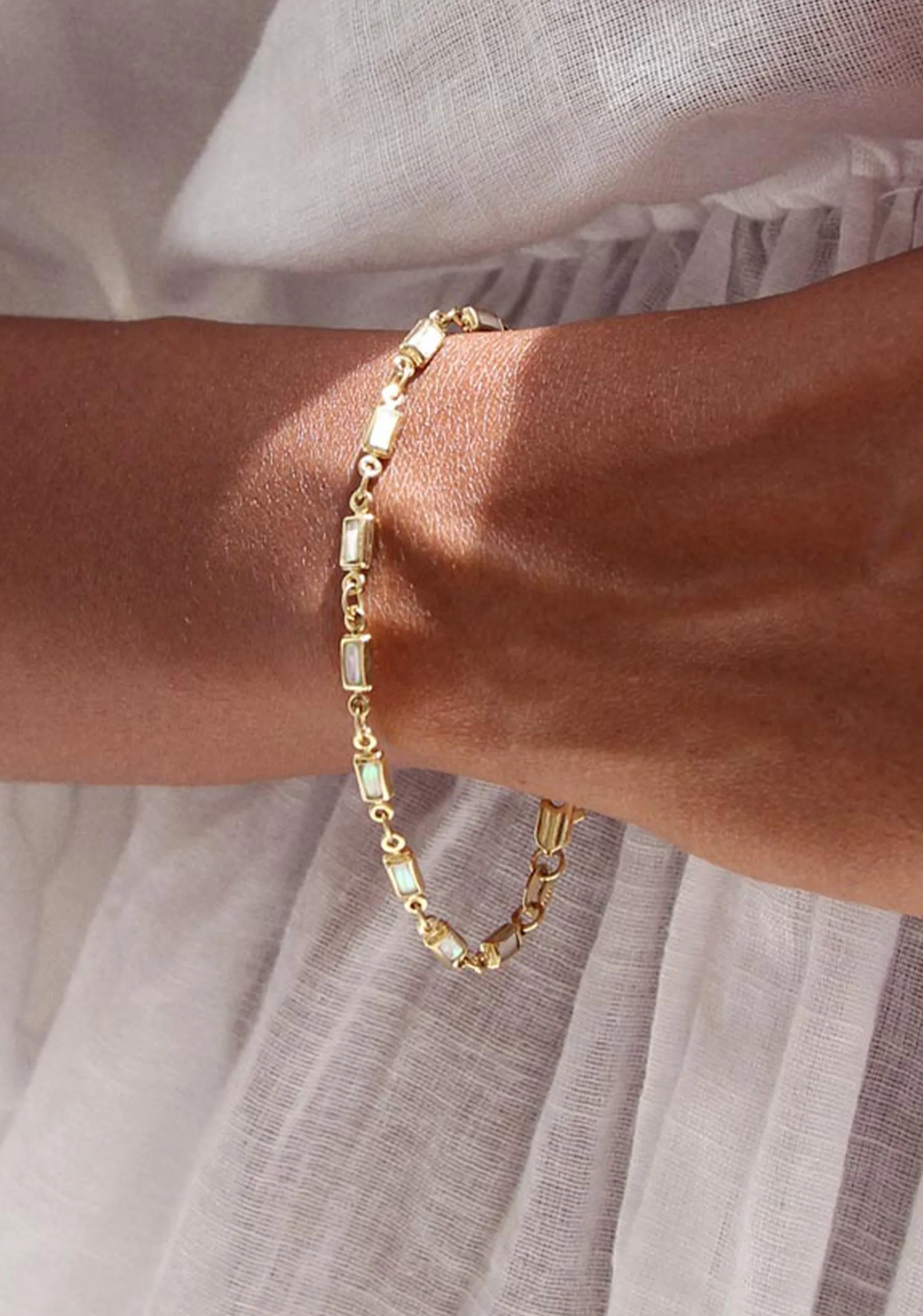 Printemps Opal Bracelet_Gold