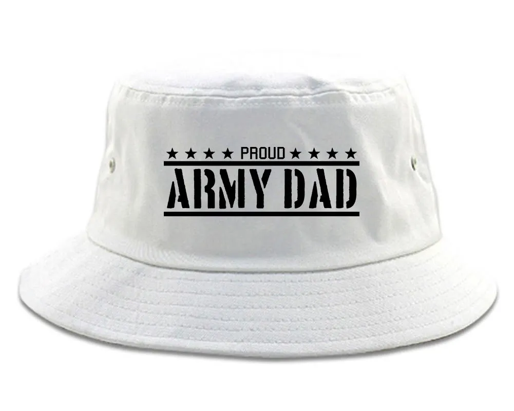 Proud Army Dad Military Mens Bucket Hat