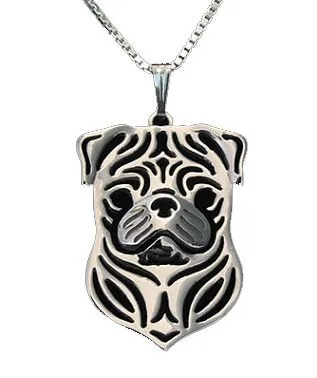 Pug Face Necklace