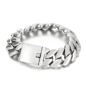 Punk Style Rhombus Stainless Steel Bracelet for Men