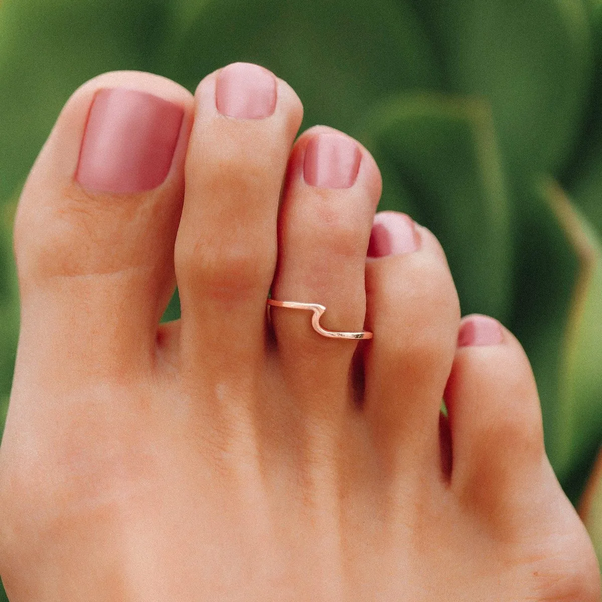 PURA VIDA WAVE TOE RING ROSE GOLD NEW!