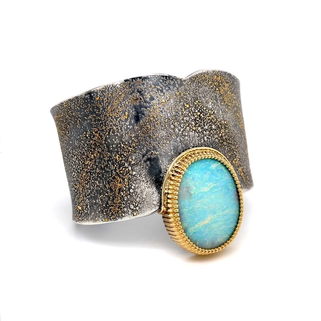 "Over the Rainbow" Opal Cuff