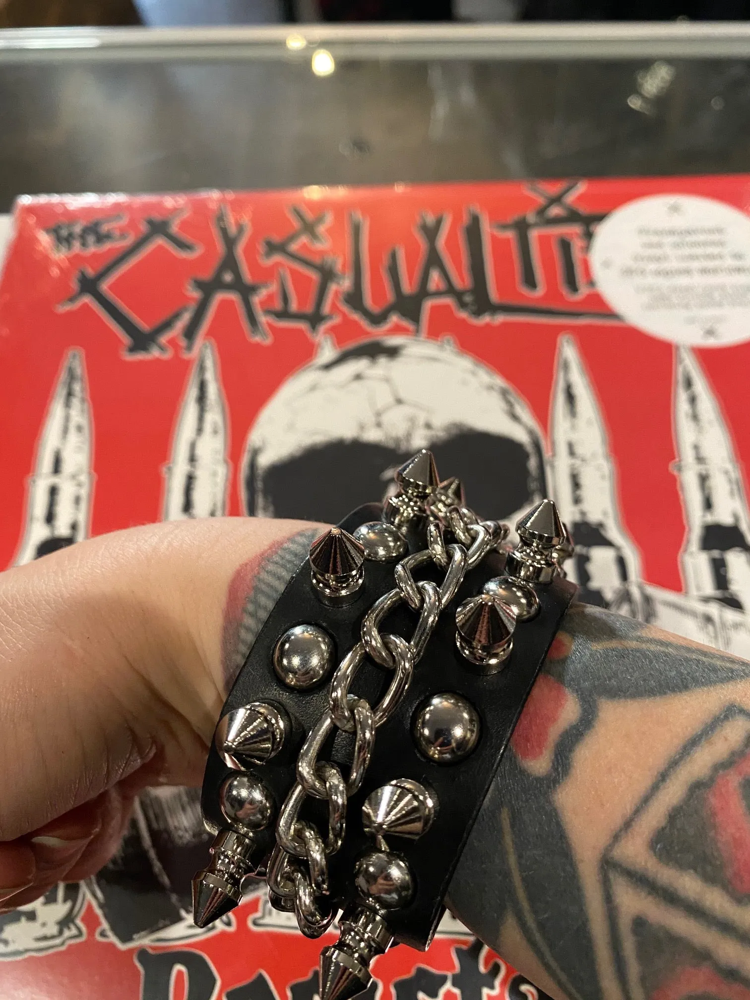 Raise Hell Spikes & Chains Wristband