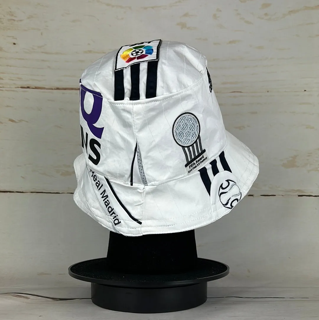 Real Madrid 2006-2007 Upcycled Home Shirt Bucket Hat