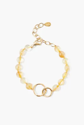 Reunion Link Bracelet Citrine