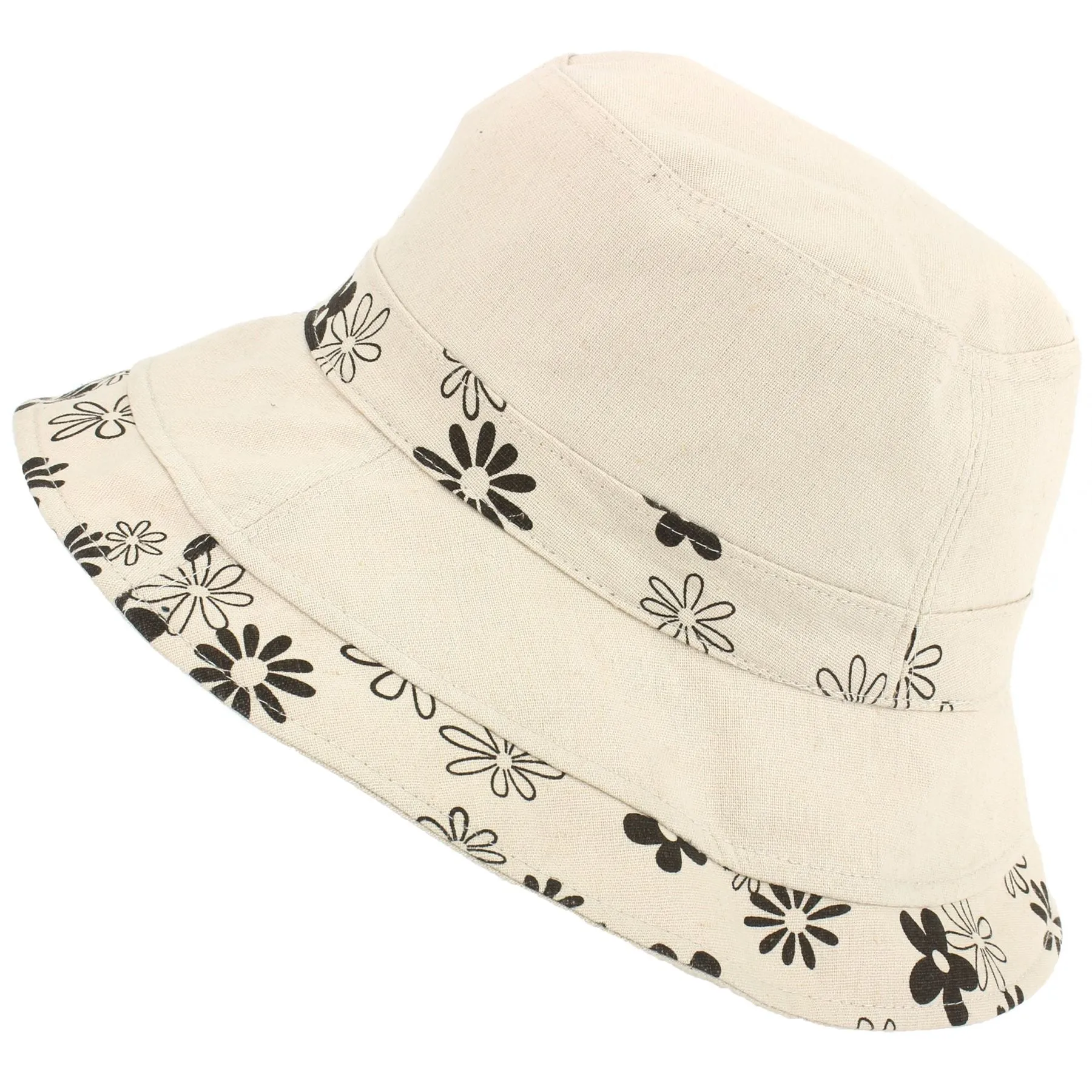 Reversible Bucket Hat - Daisies