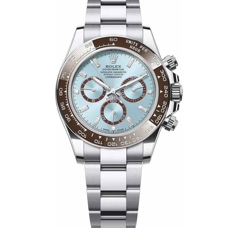 Rolex Cosmograph Daytona 40mm Diamond Light Blue Dial 126506