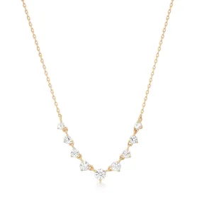 ROSAMUND | Rose Cut White Sapphire Necklace