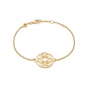 Sacral Chakra Chain 18ct Gold Plated Bracelet CHKBR1002