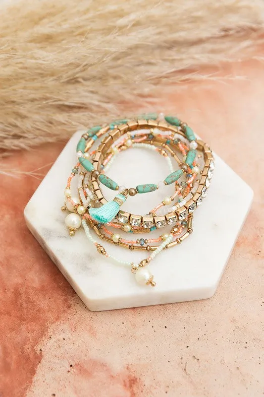 Savannah Pastel Layered Bracelet