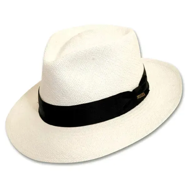 Scala Bernards - Panama Straw Fedora Hat