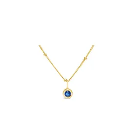 September Birthstone Necklace - Gold