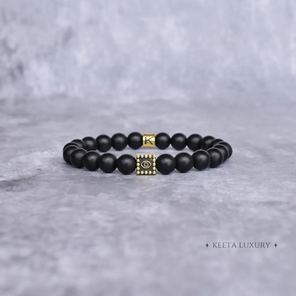 Shadow Guard - Matte Finish Onyx Bracelet