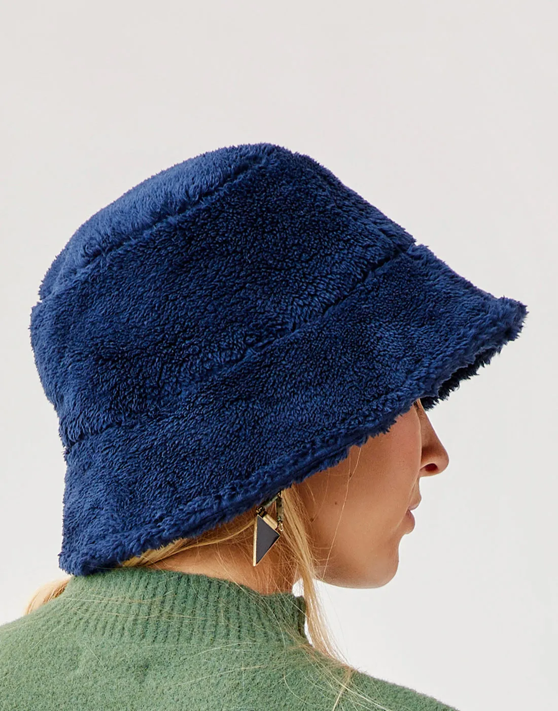 Sherpa Bucket Hat: Navy