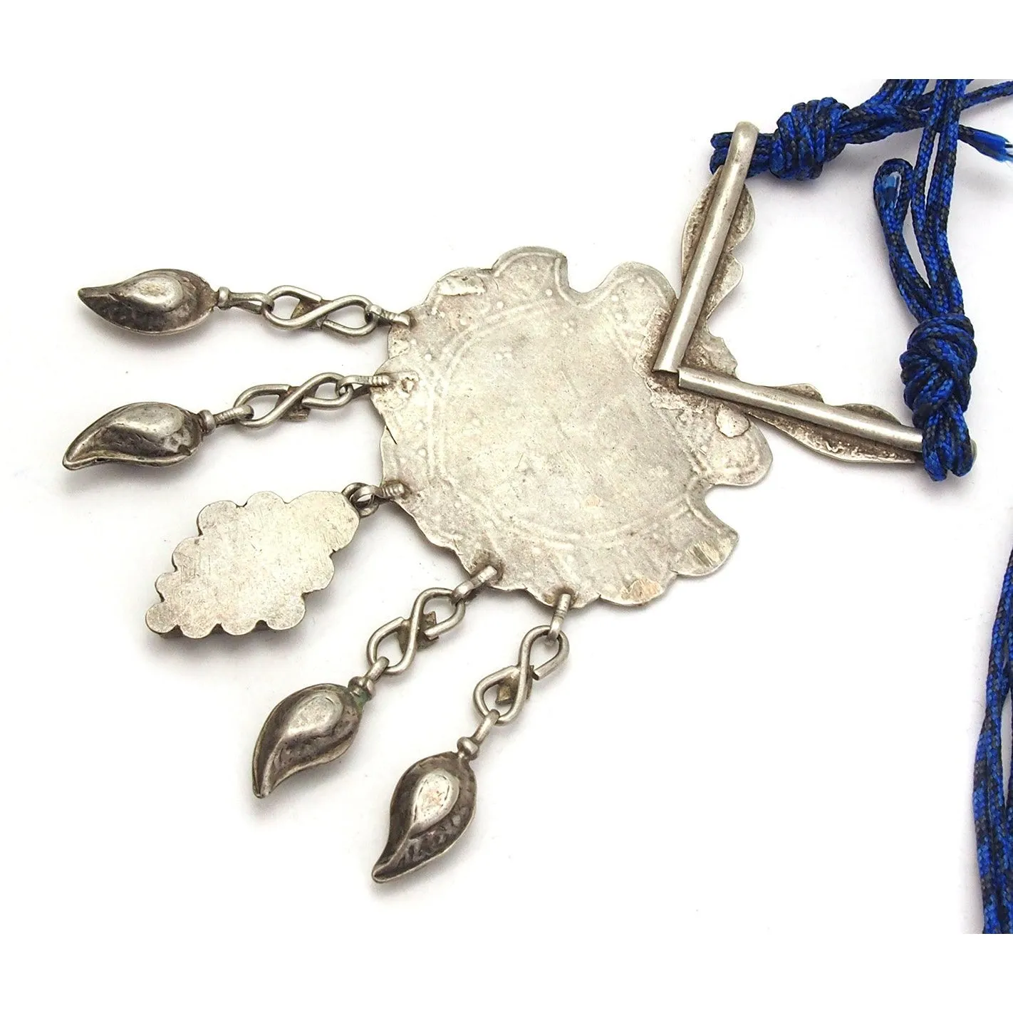 Silver Afghan Dowry Amulet Necklace