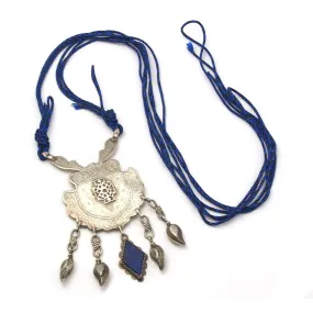 Silver Afghan Dowry Amulet Necklace