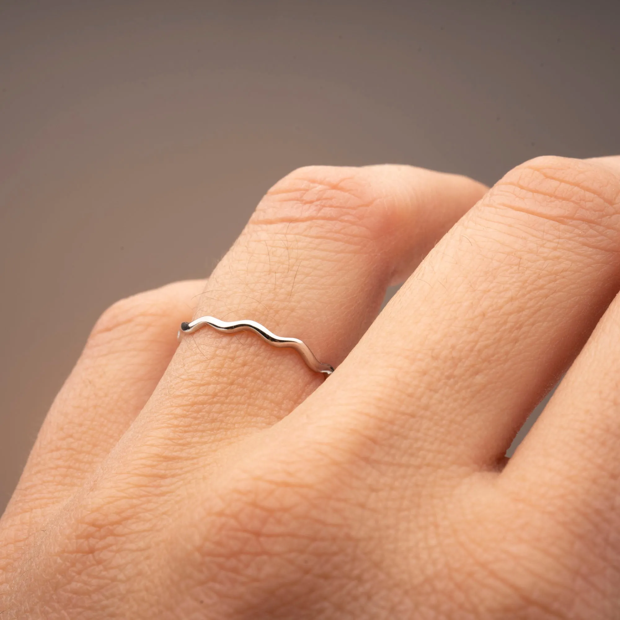 Silver Wavy Ring