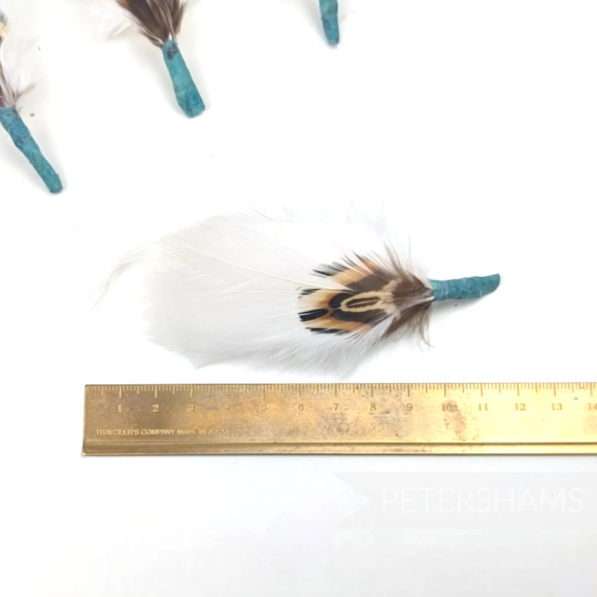 Small White Feather Hat Mounts