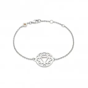 Solar Plexus Chakra Chain - Silver Bracelet CHKBR1010