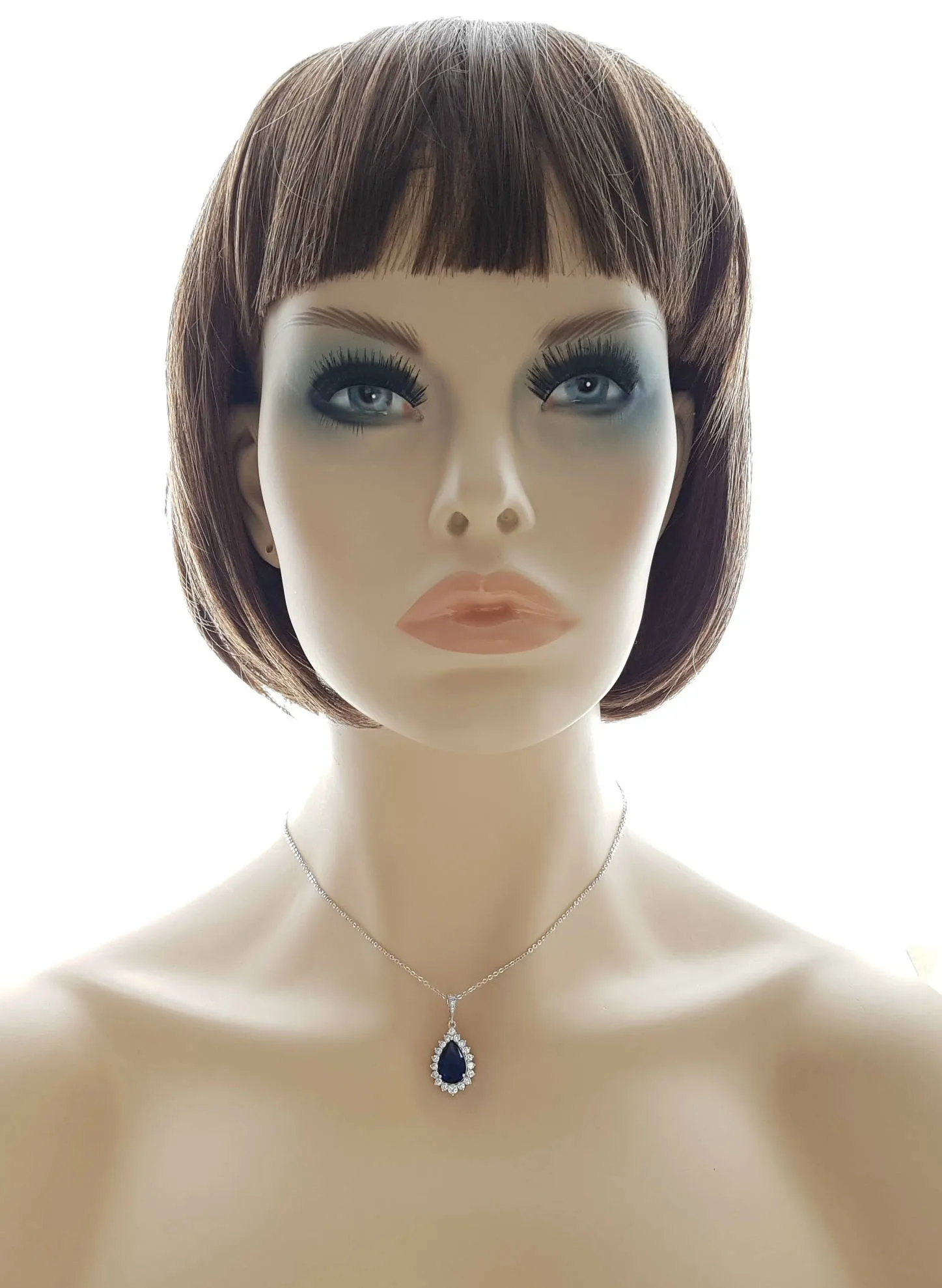 Something Blue Bridal Necklace- Aoi