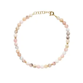 Sorelle Jewellery Pink Opal Bracelet FG Guld 1004-1