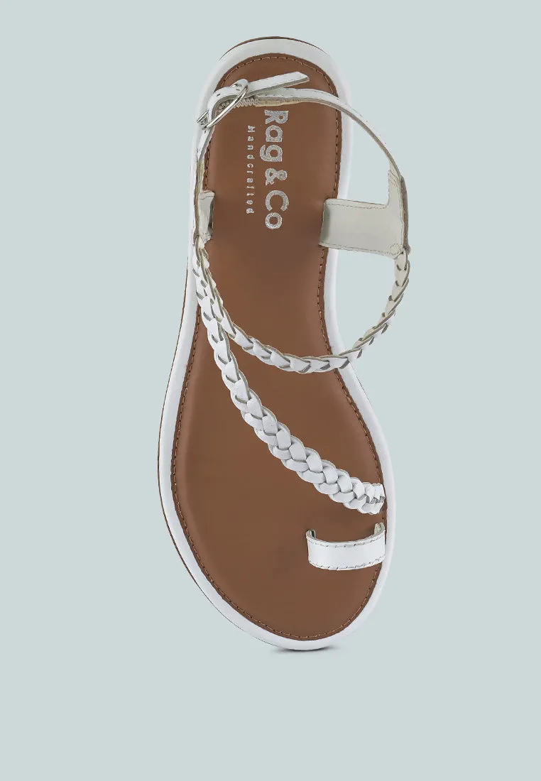 Stallone Braided Flat Sandals