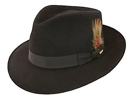 Stetson Downs Fur Felt Fedora Hat