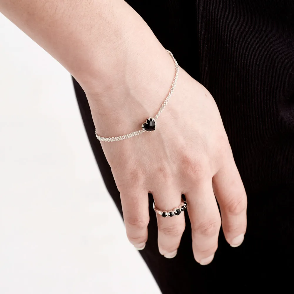 Stolen Girlfriends Club Love Claw Bracelet - Sterling Silver & Onyx