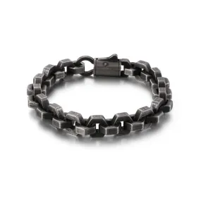 Stylish Geometric Stainless Steel Bracelet for Men - Modern Titanium Accessories