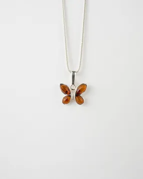 Subtle Butterfly Pendant Necklace