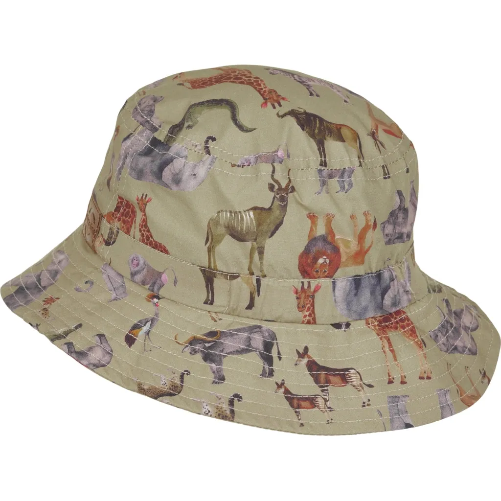 Sun Bucket Hat (Printed) - Olive Gray