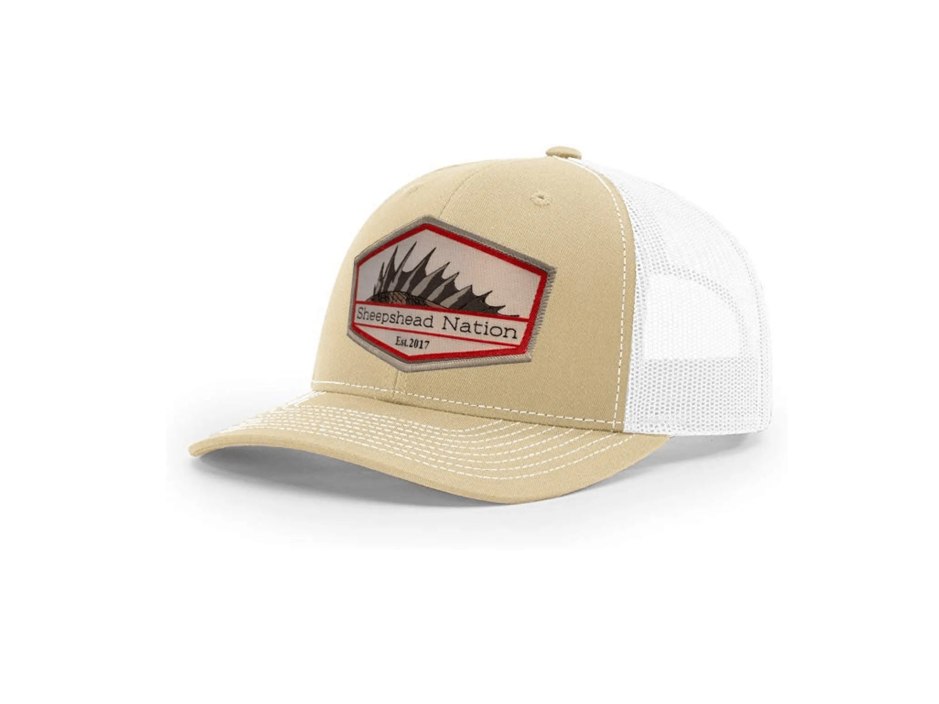 Tan / White Sheepshead Nation Hat