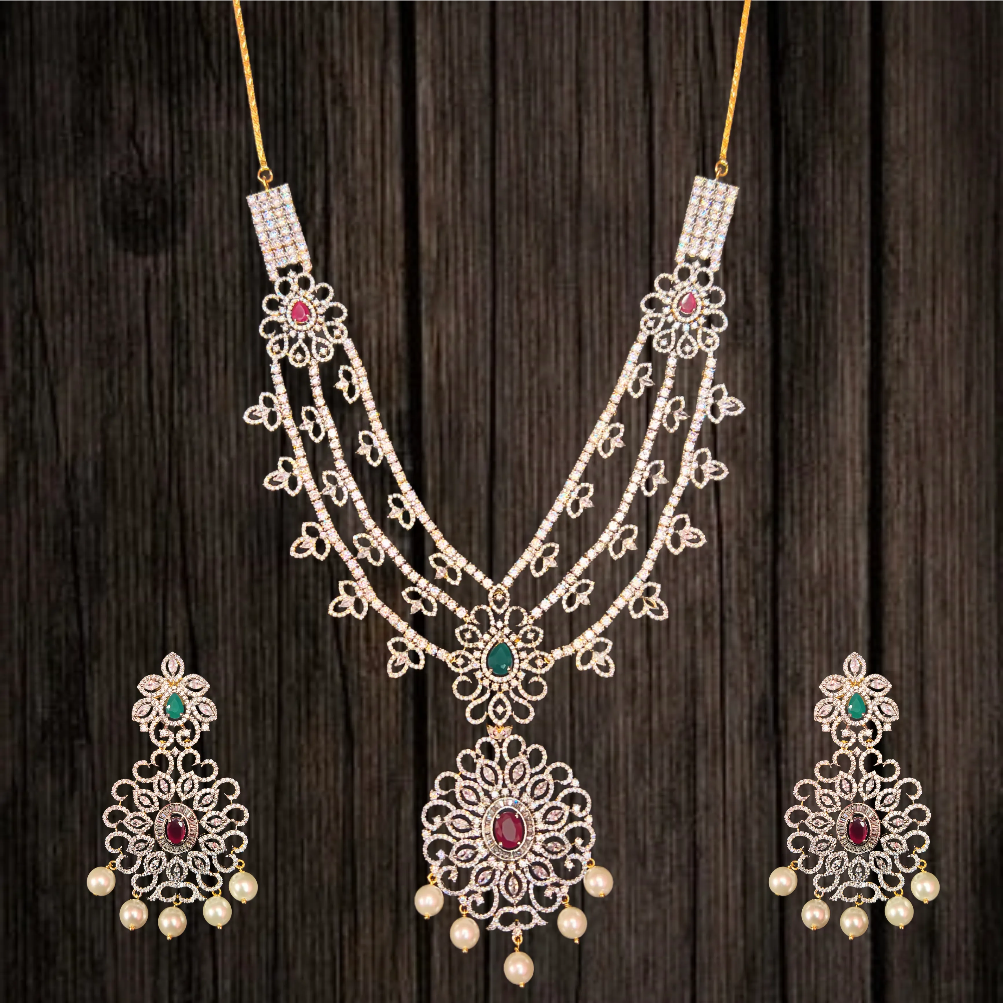 The Allure of Asp Fashion Jewellery's American Diamonds Rani Haar