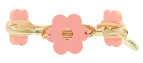 The Flower Bangle Bracelet - Coral