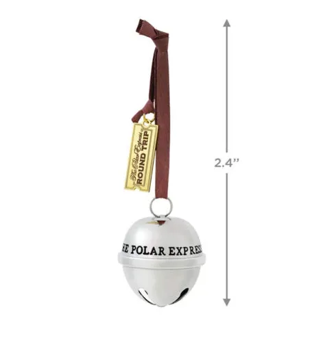 The Polar Express™ 20th Anniversary Santa's Sleigh Bell 2024 Metal Ornament