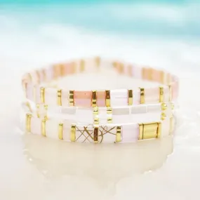 TOTALLY CHIC - Tila Bead Bracelets Stack