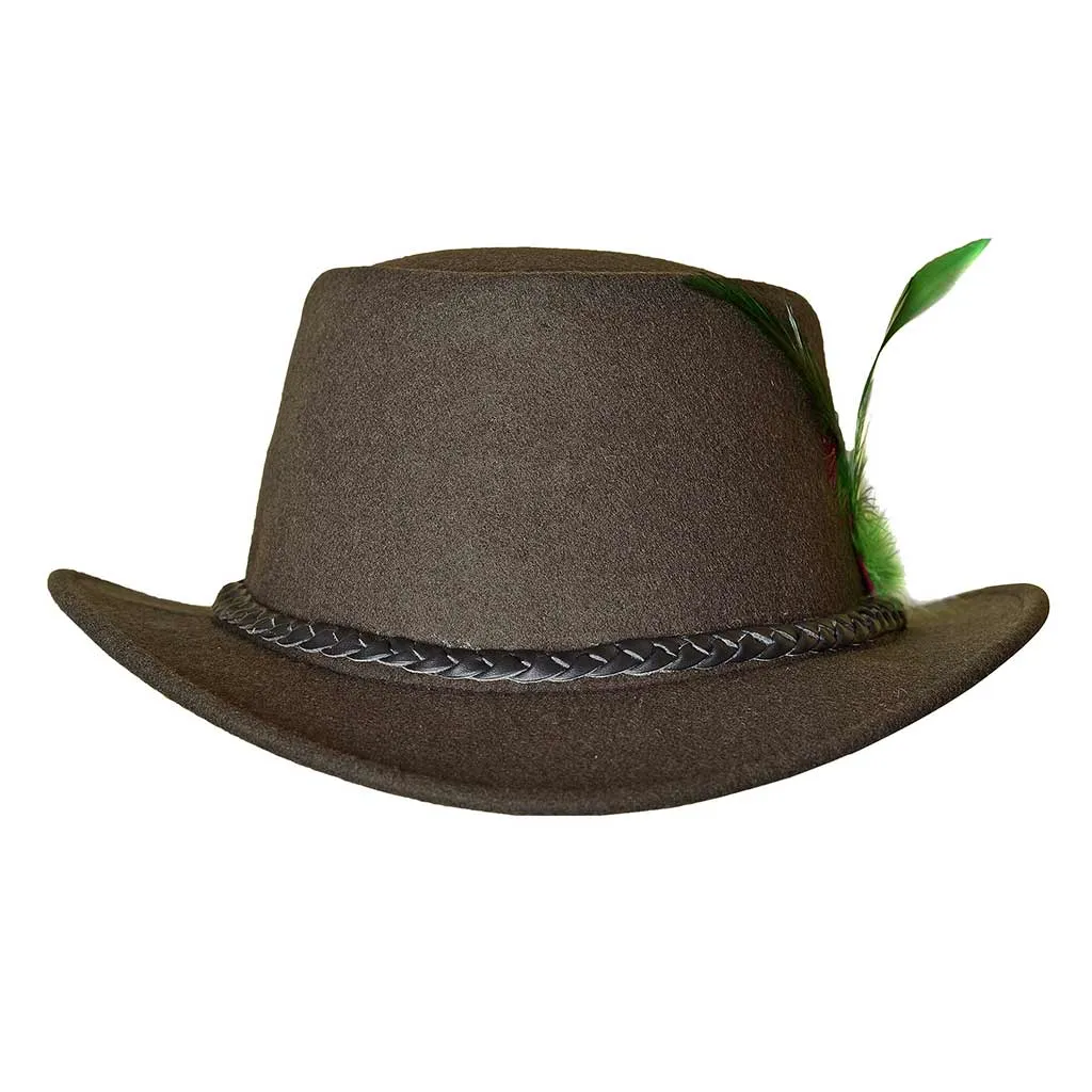 Traditional Bavarian Country Man Wool Hat Green