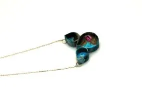 Triple Teardrop Patina Necklace