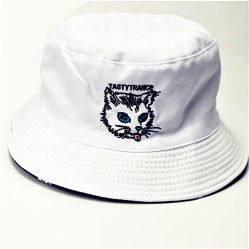 Two sided cat print Bucket Hat