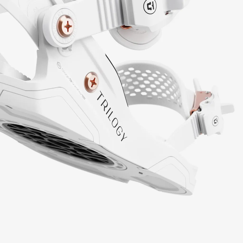 Union Trilogy Snowboard Bindings - White Women's 2025